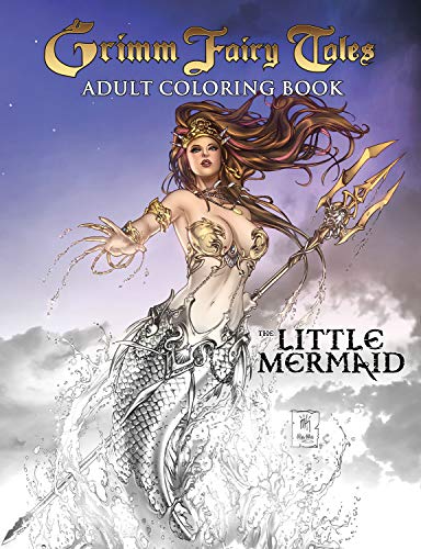 

Grimm Fairy Tales Adult Coloring Book The Little Mermaid [Soft Cover ]