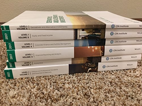 9781942471851: CFA Program Curriculum 2017 Level I, Volumes 1 - 6 (CFA Curriculum 2017)