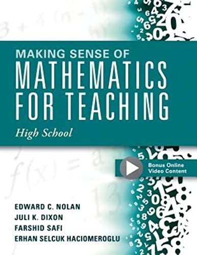 Imagen de archivo de Making Sense of Mathematics for Teaching High School (Understanding How to Use Functions) a la venta por HPB-Red