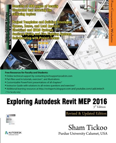 Beispielbild fr Exploring Autodesk Revit MEP 2016, 3rd Edition zum Verkauf von HPB-Red