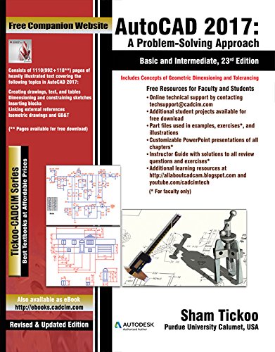 Imagen de archivo de AutoCAD 2017: A Problem-Solving Approach, Basic and Intermediate a la venta por HPB-Red