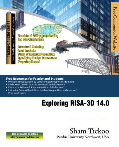 Beispielbild fr Exploring RISA-3D 14.0 zum Verkauf von Revaluation Books