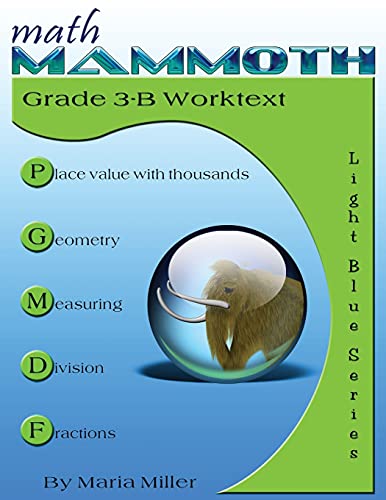 Beispielbild fr Math Mammoth Grade 3-B Worktext zum Verkauf von Books Unplugged