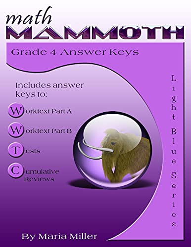 Beispielbild fr Math Mammoth Grade 4 Answer Keys zum Verkauf von SecondSale