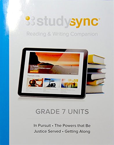 Beispielbild fr StudySync GRADE 7 UNITS Reading & Writing Companion zum Verkauf von SecondSale