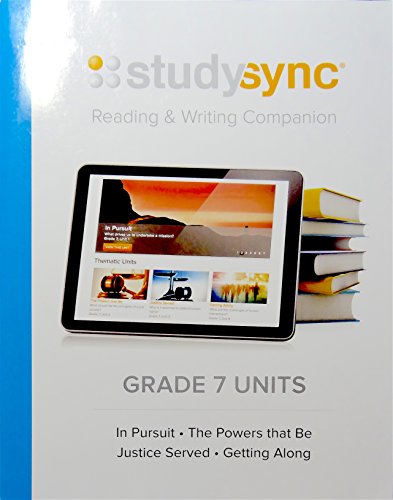 Stock image for StudySync GRADE 7 UNITS Reading & Writing Companion for sale by SecondSale