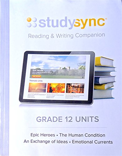 Stock image for StudySync GRADE 12 UNITS Reading & Writing Companion for sale by SecondSale