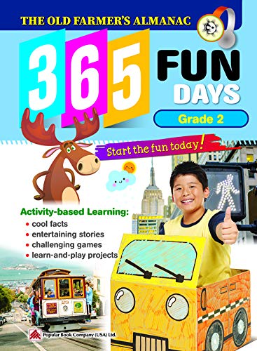 Beispielbild fr The Old Farmer's Almanac 365 Fun Days : Grade 2 - Activity Workbook For Second Grade Students ? Daily Activity Book, Coloring Book, Educational . Developing Learning Skills (365 Fun Days, 4) zum Verkauf von GF Books, Inc.