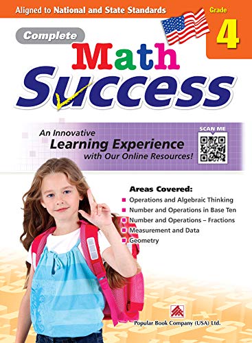 Stock image for Complete Math Success Grade 4 - Learning Workbook For Fourth Grade Students - Math Activities Children Book " Aligned to National and State Standards for sale by Big Bill's Books