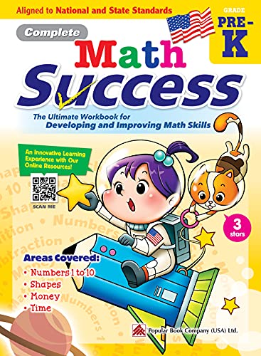 Beispielbild fr Complete Math Success Preschool - Learning Workbook For Preschool Grade Students - Math Activities Children Book Aligned to National and State Standards zum Verkauf von Big River Books