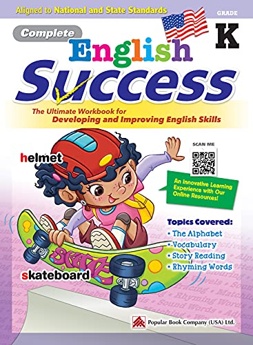 Beispielbild fr Complete English Success Kindergarten - Learning Workbook for Kindergarten students - English Language Activity Childrens Book - Aligned to National and State Standards zum Verkauf von Big River Books