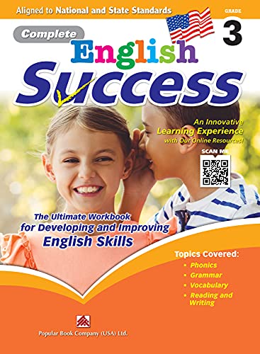 Beispielbild fr Complete English Success Grade 3 - Learning Workbook for Third Grade students - English Language Activity Childrens Book - Aligned to National and State Standards zum Verkauf von HPB-Ruby