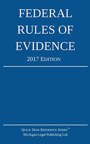 Imagen de archivo de Federal Rules of Evidence; 2017 Edition a la venta por Better World Books