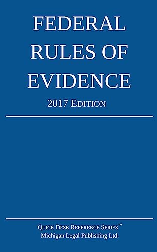 Stock image for Federal Rules of Evidence; 2017 Edition for sale by Better World Books