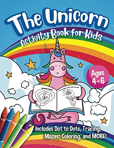 9781942915843: The Unicorn Activity Book for Kids: A Creative Unicorn Workbook with Word Searches, Spot the Difference, Mazes, Coloring Book and More - A Fun Art Book for Boys and Girls Ages 4-6