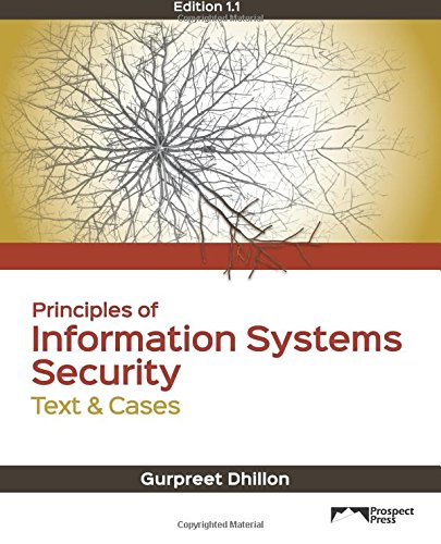 Beispielbild fr Principles of Information Systems Security: Text & Cases, Edition 1.1 zum Verkauf von SecondSale