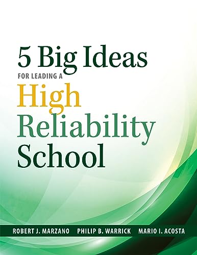 Beispielbild fr Five Big Ideas for Leading a High Reliability School zum Verkauf von Better World Books