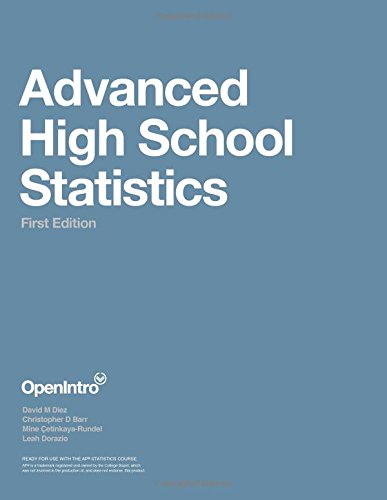 Imagen de archivo de Advanced High School Statistics a la venta por Reuseabook