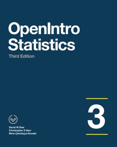 Beispielbild fr OpenIntro Statistics: Third Edition (CreateSpace) zum Verkauf von Your Online Bookstore