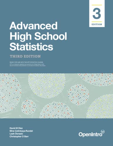 Imagen de archivo de Advanced High School Statistics: Third Edition a la venta por Goodwill Books