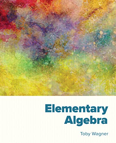 Stock image for Elementary Algebra (20210401, 20210401) for sale by Goodwill Books