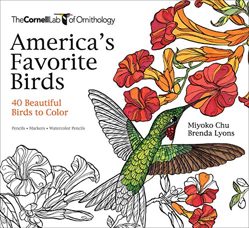 9781943645411: America's Favorite Birds: 40 Beautiful Birds to Color (Cornell Lab of Ornithology)
