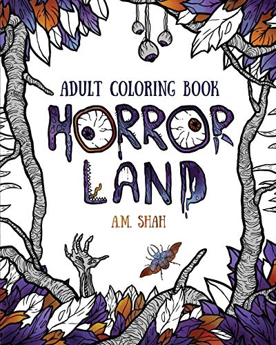 Stock image for Adult coloring book: Horror Land for sale by GF Books, Inc.
