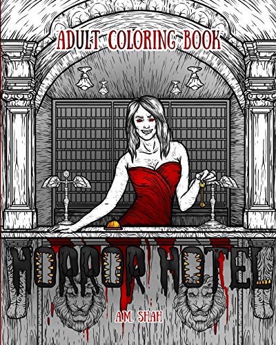 Stock image for Adult Coloring Book: Horror Hotel for sale by HPB-Ruby