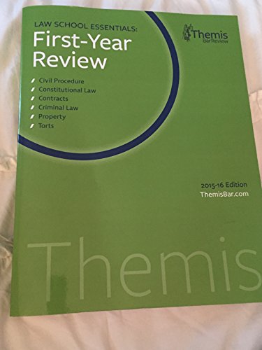 Imagen de archivo de Law School Essentials: First Year Review, 2015 - 16 Edition a la venta por BookHolders