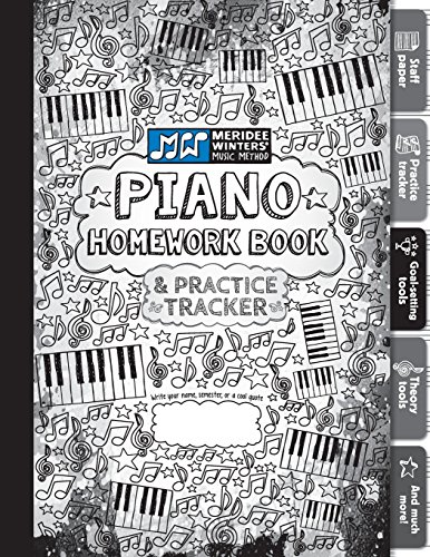 9781943821143: Piano Homework Book and Practice Tracker (Black)
