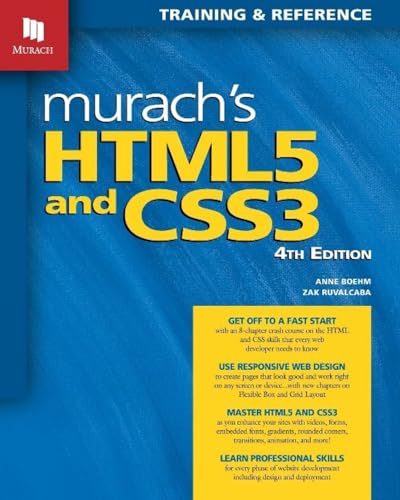 Beispielbild fr Murach's HTML5 and CSS3 zum Verkauf von Gulf Coast Books