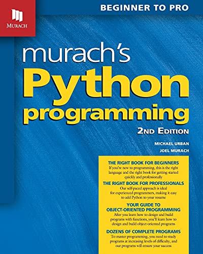 Beispielbild fr Murach's Python Programming zum Verkauf von Blackwell's