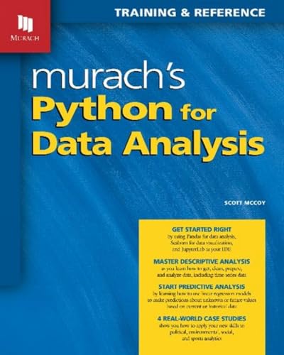 Beispielbild fr Murach's Python for Data Analysis zum Verkauf von PBShop.store UK