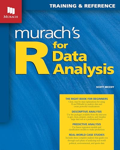 Imagen de archivo de Murach's R for Data Analysis [Paperback] Mccoy, Scott a la venta por Lakeside Books