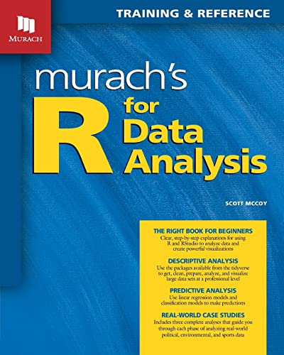 9781943873036: Murach's R for Data Analysis