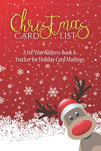 Beispielbild fr Christmas Card List: A Six-Year Address Book & Tracker for Holiday Card Mailings zum Verkauf von BooksRun
