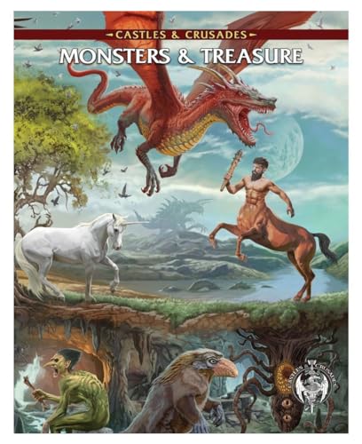 Stock image for Monsters & Treasure 5th Printing, Alternate Cover (Castles & Crusades - Core Rules) for sale by Noble Knight Games