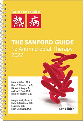Beispielbild fr The Sanford Guide to Antimicrobial Therapy 2022 (Spiral Edition) zum Verkauf von HPB-Red