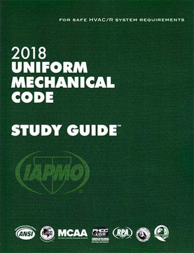 Beispielbild fr 2018 Uniform Mechanical Code Study Guide zum Verkauf von mediaRus