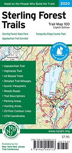 Beispielbild fr Sterling Forest Trails Map, 2020: Sterling Forest State Park, Appalachian Trail Corridor zum Verkauf von Books Unplugged