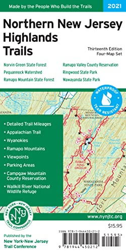Beispielbild fr Northern New Jersey Highlands Trails Map, 2021: Norvin Green State Forest, Pequannock Watershed, Ramapo Mountain State Forest, Ramapo Valley County . Ringwood State Park, Wawayanda State Park zum Verkauf von GF Books, Inc.