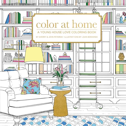 Beispielbild fr Color At Home: A Young House Love Coloring Book [Paperback] Petersik, Sherry & John; Borawski, Joan and Paige Tate & Co. zum Verkauf von Lakeside Books