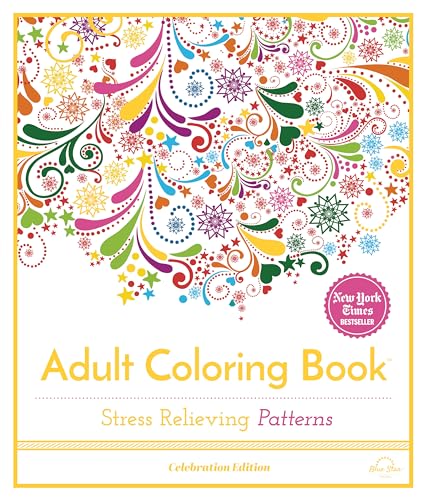 Imagen de archivo de Stress Relieving Patterns: Adult Coloring Book, Celebration Edition a la venta por Revaluation Books