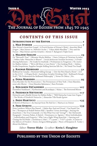9781944651299: Der Geist Issue 6: The Journal of Egoism From 1845–1945.