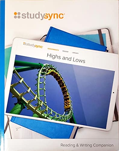 9781944695804: StudySync, Highs and Lows, Grade 7, Unit 2, Reading & Writing Companion, c.2019, 9781944695804, 194469580X