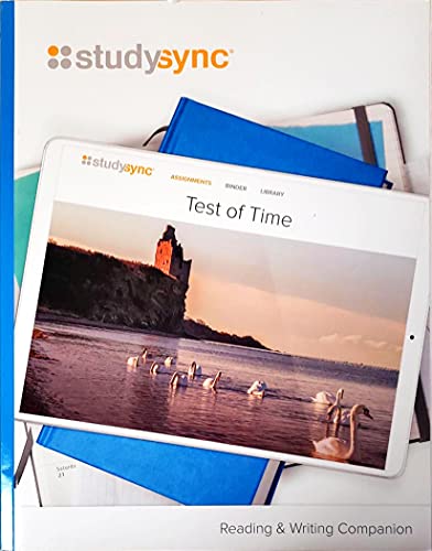 Stock image for Studysync, Test Of Time, Grade 7, Unit 5: Reading & Writing Companion Student Guide (2019 Copyright) for sale by ~Bookworksonline~