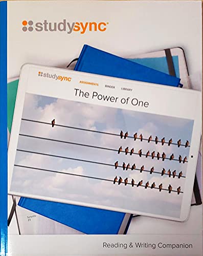 Stock image for Studysync, The Power Of One, Grade 7, Unit 6: Reading & Writing Companion Student Guide (2019 Copyright) for sale by ~Bookworksonline~