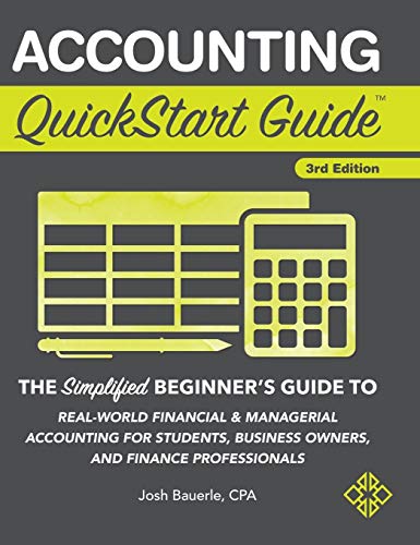 Beispielbild fr Accounting QuickStart Guide: The Simplified Beginner's Guide to Financial & Managerial Accounting For Students, Business Owners and Finance Professionals zum Verkauf von WorldofBooks