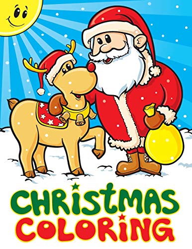 Stock image for Christmas Coloring: A Christmas Stocking Stuffers Activity Book for Kids, Coloring Books for Boys, Girls, Toddlers, Best Stocking Stuffer Ideas, 50 Cute Christmas Coloring Pages for sale by GF Books, Inc.