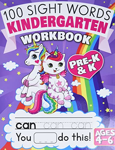 Stock image for 100 Sight Words Kindergarten Workbook Ages 4-6: A Whimsical Learn to Read & Write Adventure Activity Book for Kids with Unicorns, Mermaids, & More: In for sale by GreatBookPrices